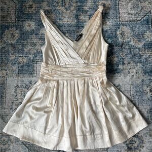 Elegant Cream silk DKNY babydoll top